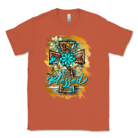 Copper western cross blessed lily butterfly Classic Tee - BarkalooDesign