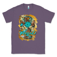 Lavender western cross blessed lily butterfly Classic Tee - BarkalooDesign