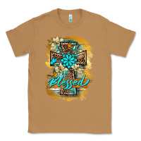 Toasted Coconut western cross blessed lily butterfly Classic Tee - BarkalooDesign