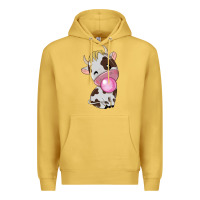 Antique Gold cute cow Premium Hoodie - texasbilliewilder