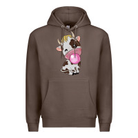 Coffee cute cow Premium Hoodie - texasbilliewilder