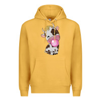 Mustard cute cow Premium Hoodie - texasbilliewilder