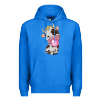True Royal cute cow Premium Hoodie - texasbilliewilder