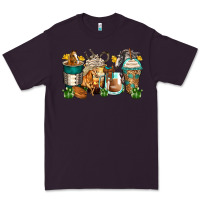 Plum horses coffee cups Premium Tee - Zillion Design Studio