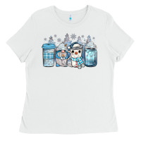 White winter coffee Ladies Tee - JahusDesignShop