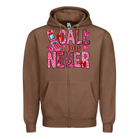 Chestnut call me never Zipper Hoodie - NancyCooperArtShop