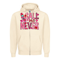 Sandshell call me never Zipper Hoodie - NancyCooperArtShop