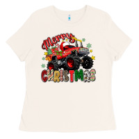 Bone merry christmas truck Ladies Tee - Zillion Design Studio