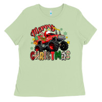 Matcha merry christmas truck Ladies Tee - Zillion Design Studio
