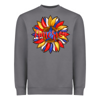 Storm america with american flag colors and sunflower with star Heavyweight Sweatshirt - Artiststas