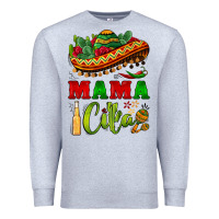 Heather Grey mama cita sombrero Premium Sweatshirt - BarkalooDesign