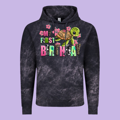 Mu First Birthday Vintage Hoodie Designed By Adodesignshop