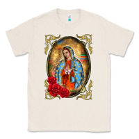 Natural our lady of guadalupe frame Classic Tee - BarkalooDesign