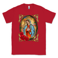 Red our lady of guadalupe frame Classic Tee - BarkalooDesign