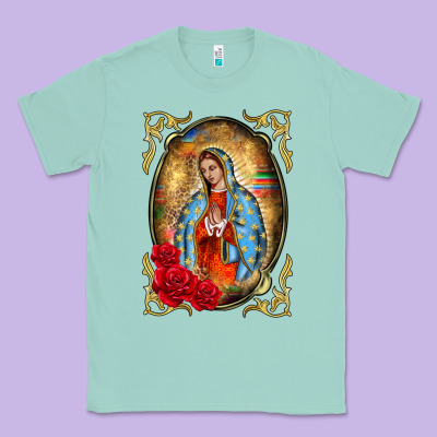 Our Lady Of Guadalupe Frame Classic Tee Designed By Barkaloodesign