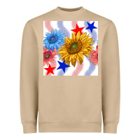 Mushroom patriotic sunflowers Heavyweight Sweatshirt - BundleAndBundleShop