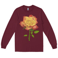 Burgundy rainbow's end rose Long Sleeve Tee - LillyAllenDesigns