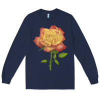 Navy rainbow's end rose Long Sleeve Tee - LillyAllenDesigns