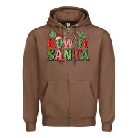 Chestnut howdy santa Zipper Hoodie - MaliasSmallBusiness