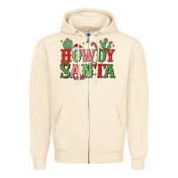 Sandshell howdy santa Zipper Hoodie - MaliasSmallBusiness