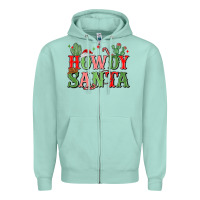 Howdy Santa Zipper Hoodie | Teevron