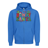 True Royal howdy santa Zipper Hoodie - MaliasSmallBusiness