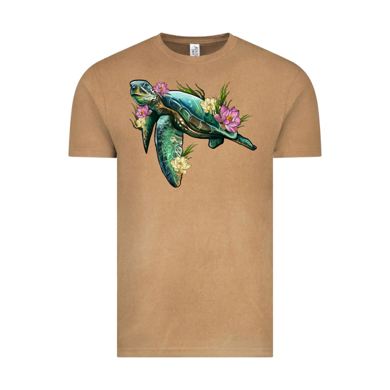 Sea Turtle With Lotus Vintage Tee by Artiststas | Teevron