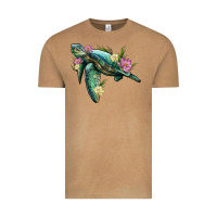 Vintage Camel sea turtle with lotus Vintage Tee - Artiststas