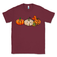Burgundy pumpkins face Classic Tee - AdoDesignShop