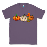Lavender pumpkins face Classic Tee - AdoDesignShop