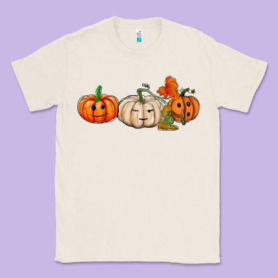 Pumpkins Face Classic Tee Designed By Adodesignshop