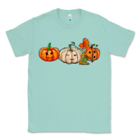 Seafoam pumpkins face Classic Tee - AdoDesignShop