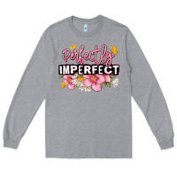 Heather Grey perfectly imperfect Long Sleeve Tee - JahusDesignShop
