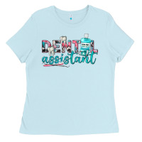 Baby Blue dental assistant Ladies Tee - texasbilliewilder