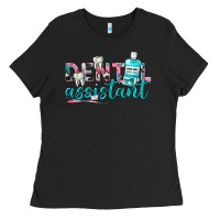 Black dental assistant Ladies Tee - texasbilliewilder