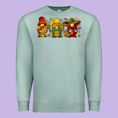 Cinco De Mayo Gnomies Premium Sweatshirt Designed By Barkaloodesign