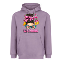 Lavender cancer warrior messy bun Heavyweight Hoodie - BarkalooDesign