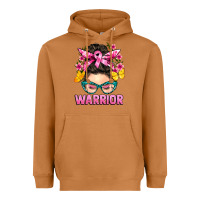 Meerkat cancer warrior messy bun Heavyweight Hoodie - BarkalooDesign