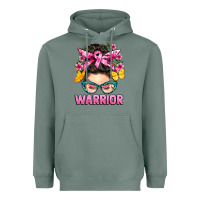 Sage cancer warrior messy bun Heavyweight Hoodie - BarkalooDesign
