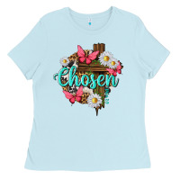 Baby Blue chosen Ladies Tee - texasbilliewilder