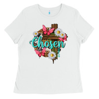 White chosen Ladies Tee - texasbilliewilder