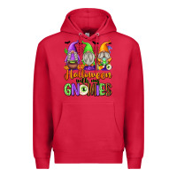 Cardinal halloween with my gnomies Premium Hoodie - texasbilliewilder
