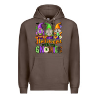 Coffee halloween with my gnomies Premium Hoodie - texasbilliewilder