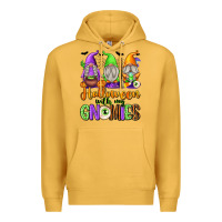 Mustard halloween with my gnomies Premium Hoodie - texasbilliewilder
