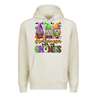 Oatmeal Heather halloween with my gnomies Premium Hoodie - texasbilliewilder