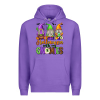 Purple halloween with my gnomies Premium Hoodie - texasbilliewilder