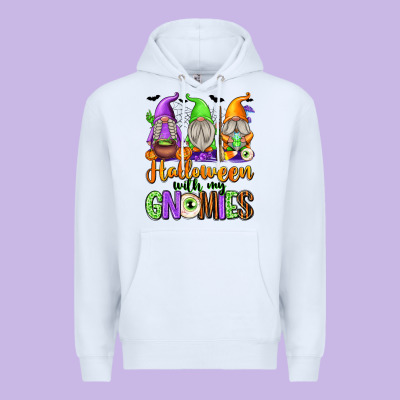 Halloween With My Gnomies Premium Hoodie Designed By Texasbilliewilder