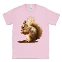 Bubblegum Pink Squirrels Classic Tee - LillyAllenDesigns