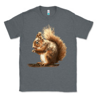 Charcoal Heather Squirrels Classic Tee - LillyAllenDesigns