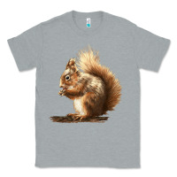 Heather Grey Squirrels Classic Tee - LillyAllenDesigns
